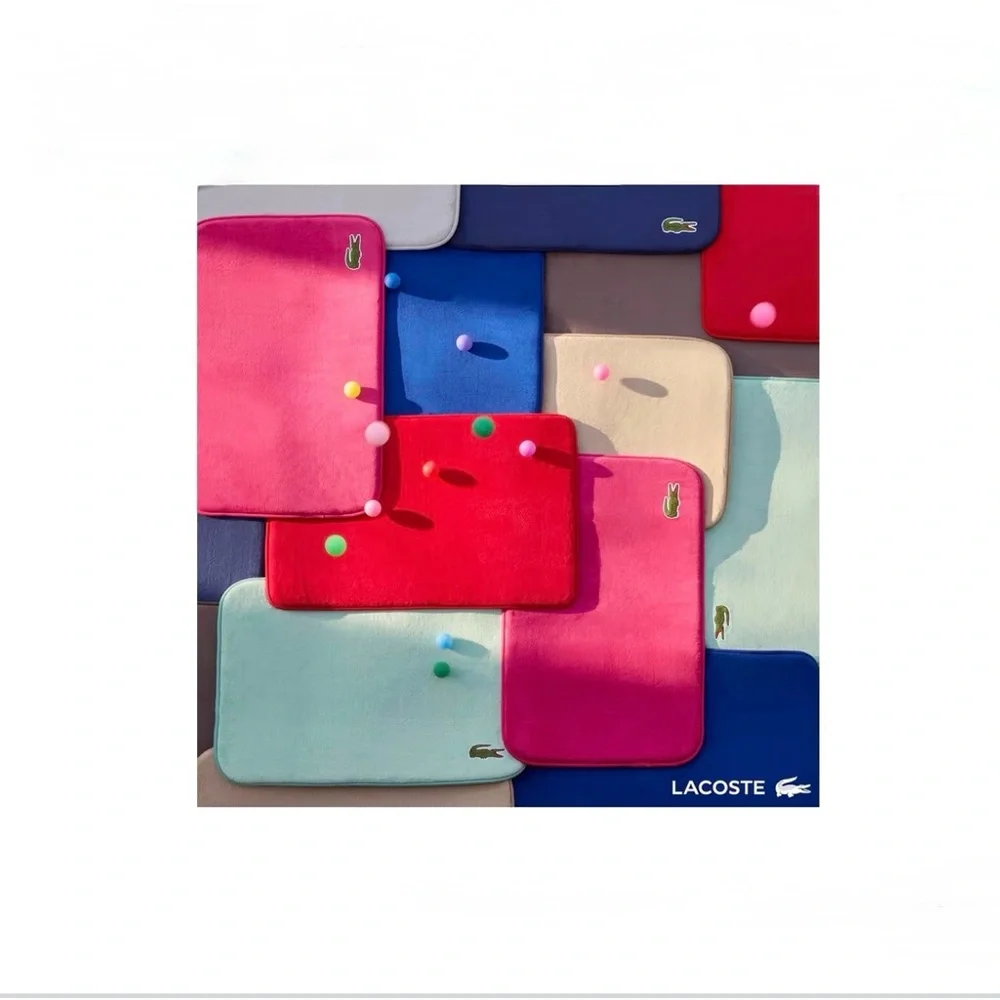 Lacoste Navy Blue Memory Foam Bath Mat